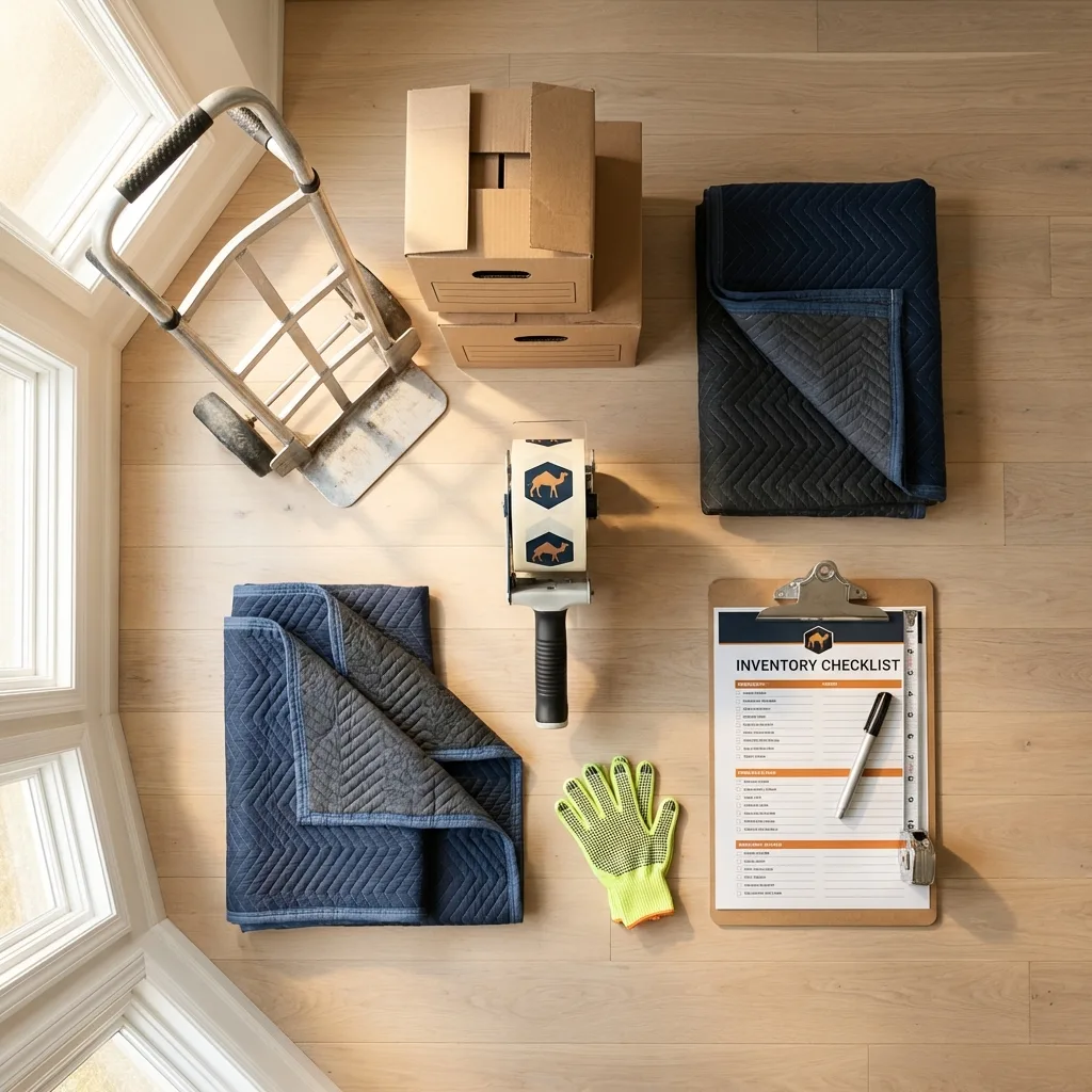 Professional moving supplies and packing materials layout for South Rockwood residential relocations